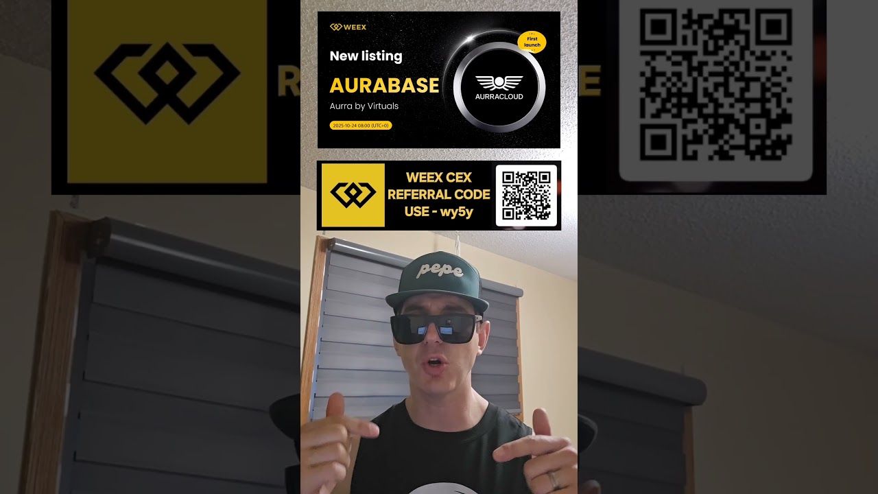 $AURA - AURRA BY VIRTUALS TOKEN CRYPTO COIN HOW TO BUY AURA BASE BLOCKCHAIN AI AGNETS WEEX CEX NEW