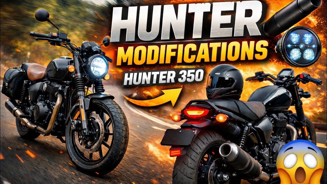Royal Enfield Hunter 350 Modified 😍 | You Won’t Believe This Look 