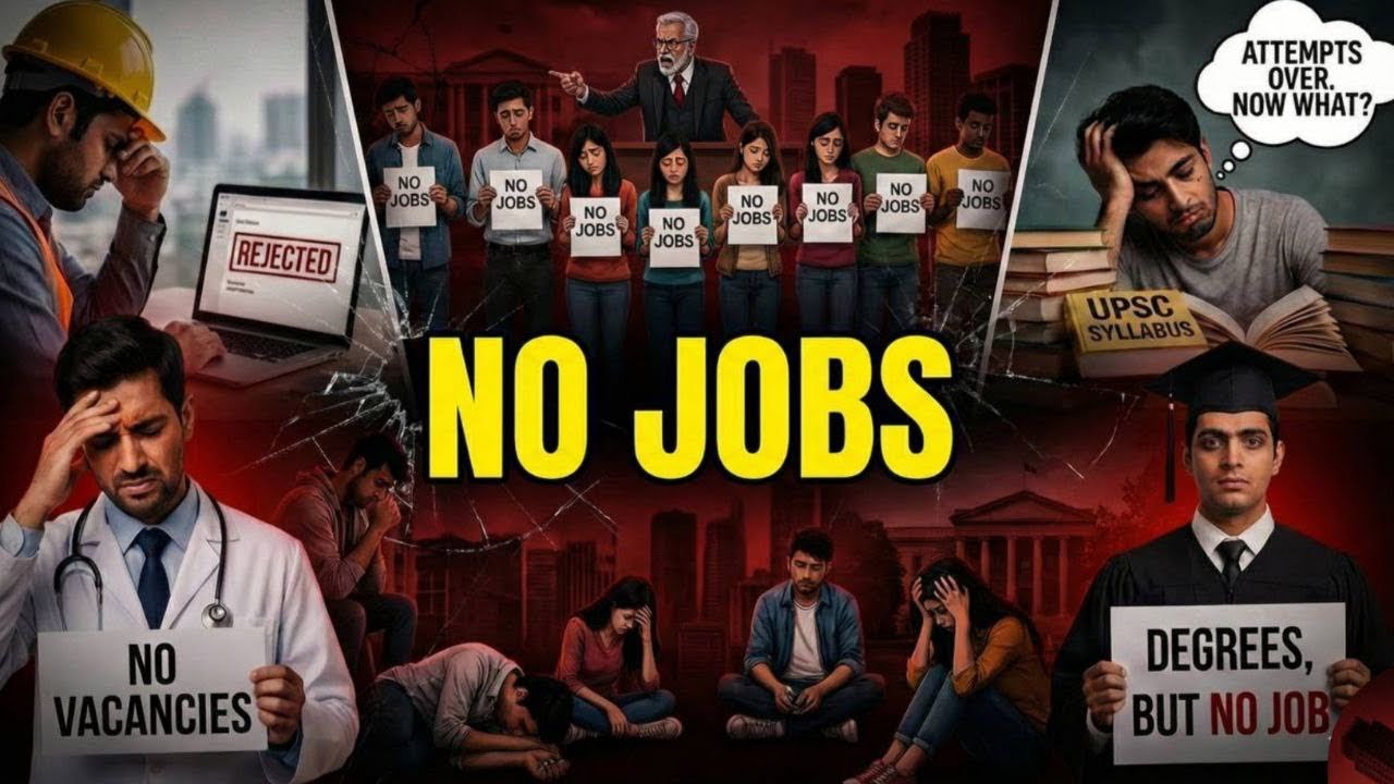 Explained  Unempolyment Crisis in INDIA / Job Crisis / Why $ How to  reduced  Unempolyment Crisis /