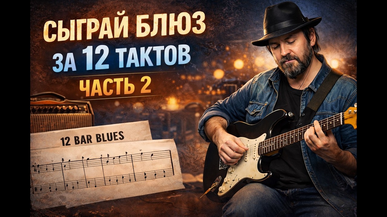 Блюз Часть 2 самые простые приемы игры