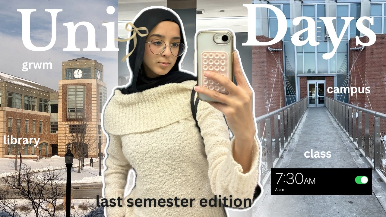 A Busy Uni Day in The Life of A Hijabi 🌨️📚💕|| The Uni Diaries (24)