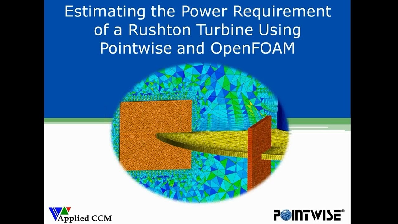 Estimating the Power Requirement of a Rushton Turbine Using Pointwise and OpenFOAM
