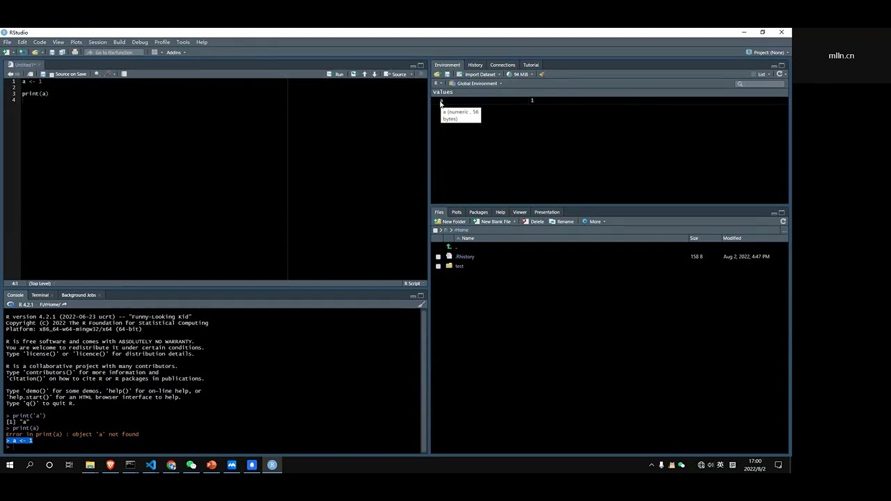 R语言快速入门02 Rstudio界面和Rmarkdown介绍