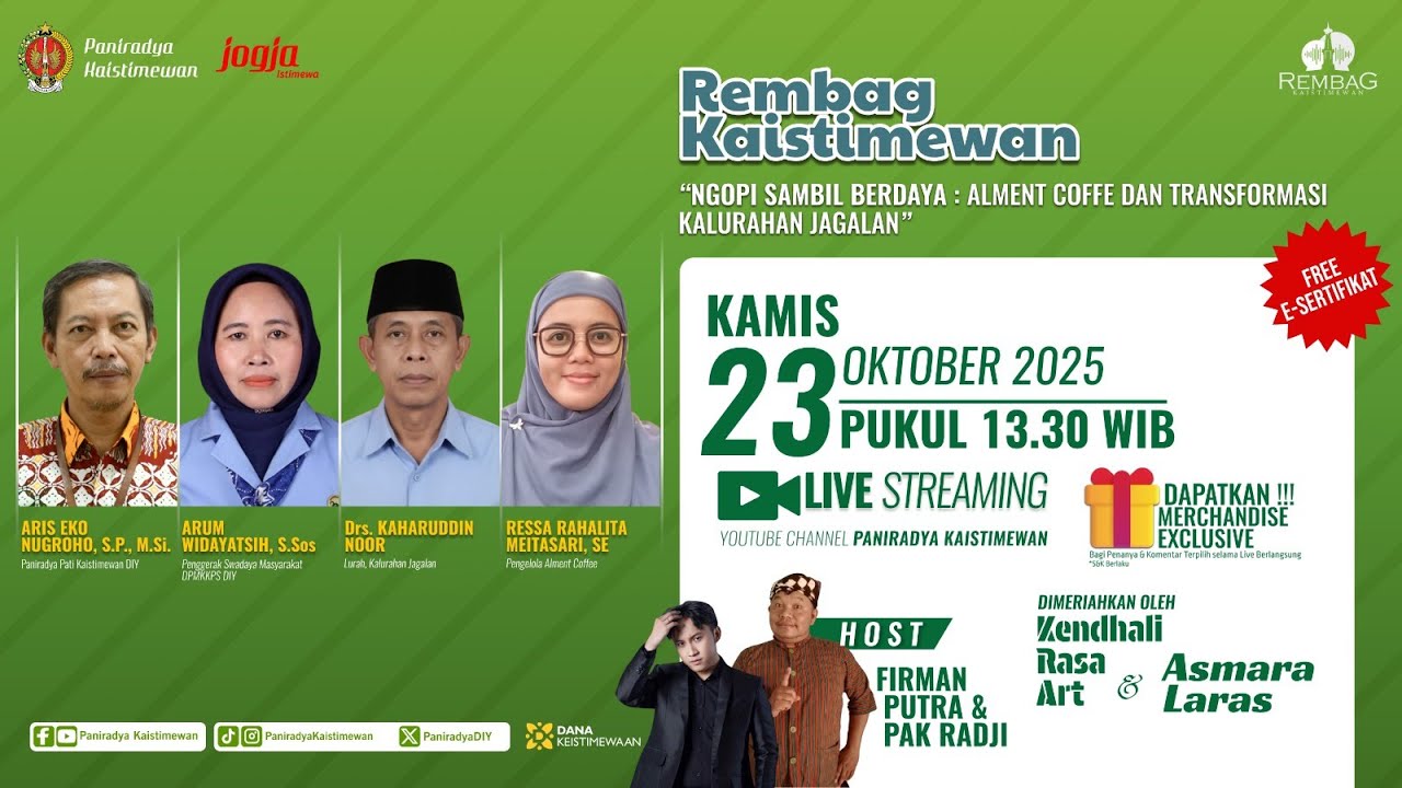 REMBAG KAISTIMEWAN - NGOPI SAMBIL BERDAYA: ALMENT COFFEE DAN TRANSFORMASI KALURAHAN JAGALAN