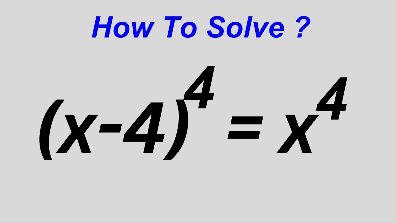 A Beautiful Algebra Problem...