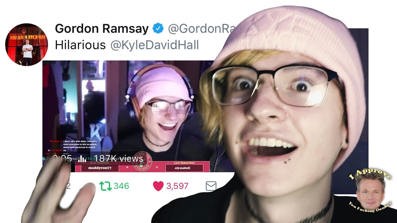 Gordon Ramsay TWEETS ME! (and follows lol)