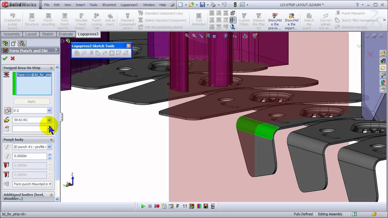 LogoPress Strip Layout & Die Design (Part 3): Strip Form Punches
