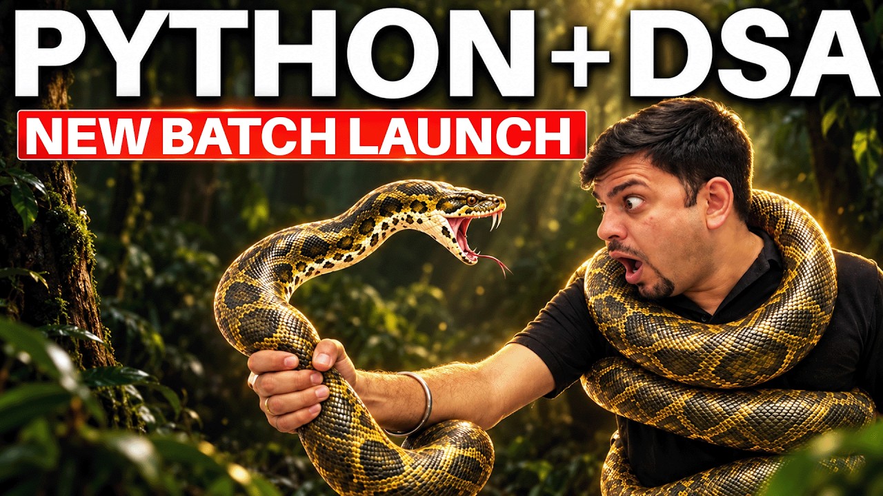 Launching Python + DSA For JEE & College Students (From Zero to Your First Real Project) | Harsh Sir