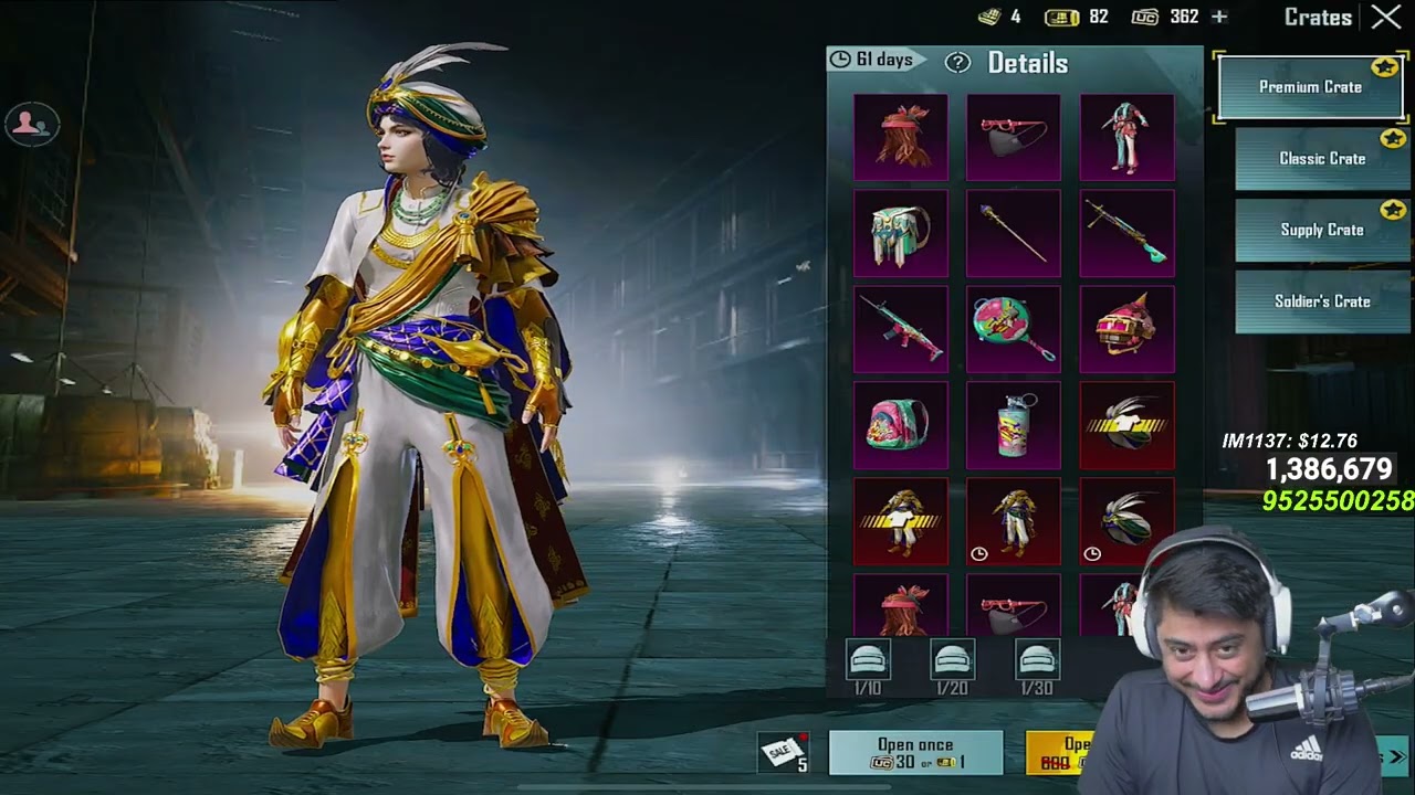 New 100 classic crate opening BGMI