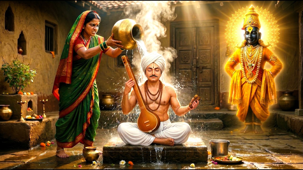संत तुकाराम महाराजांवर उकळते पाणी ओतले! पुढे विठ्ठलाने केला भयंकर चमत्कार | sant tukaram