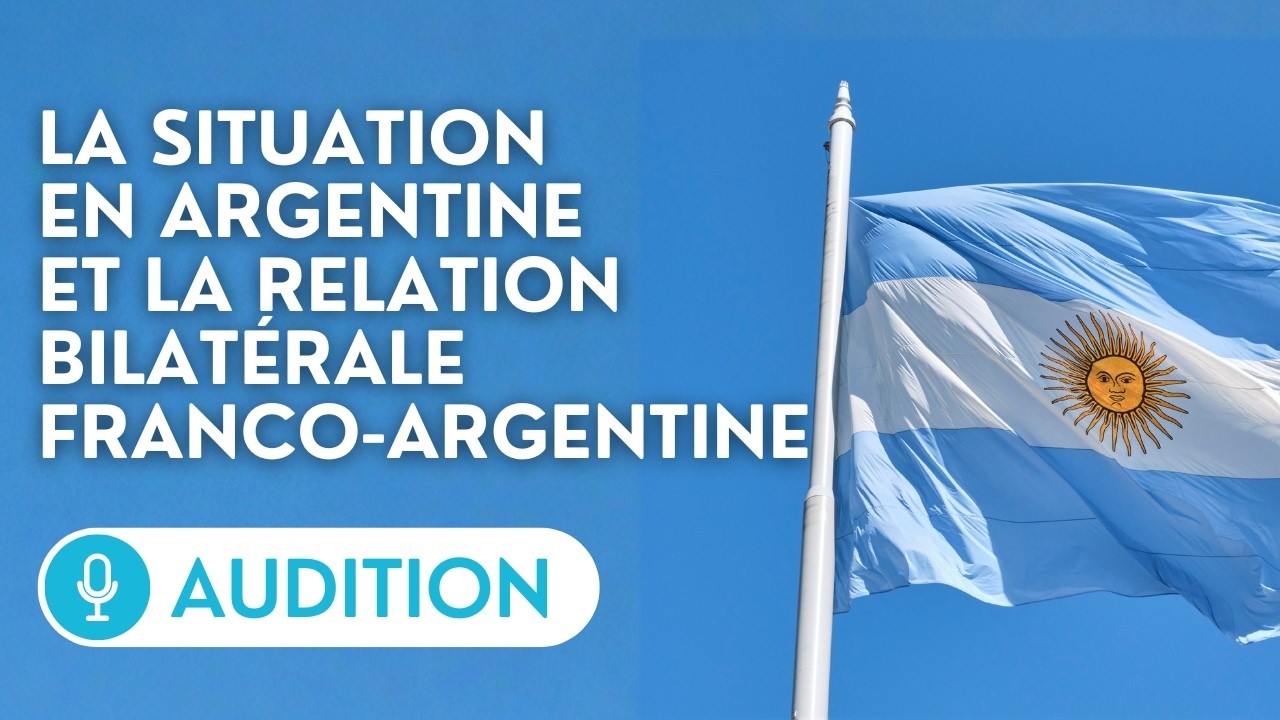 🔴 Audition d’Ian Sielecki, ambassadeur de la République argentine, sur la situation en Argentine