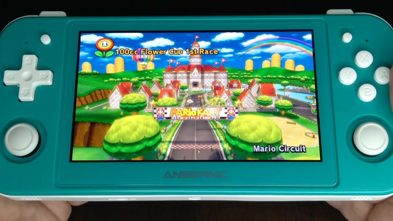 Testing Riivolution Mods On The RG505 OLED With Mario Kart Wii!