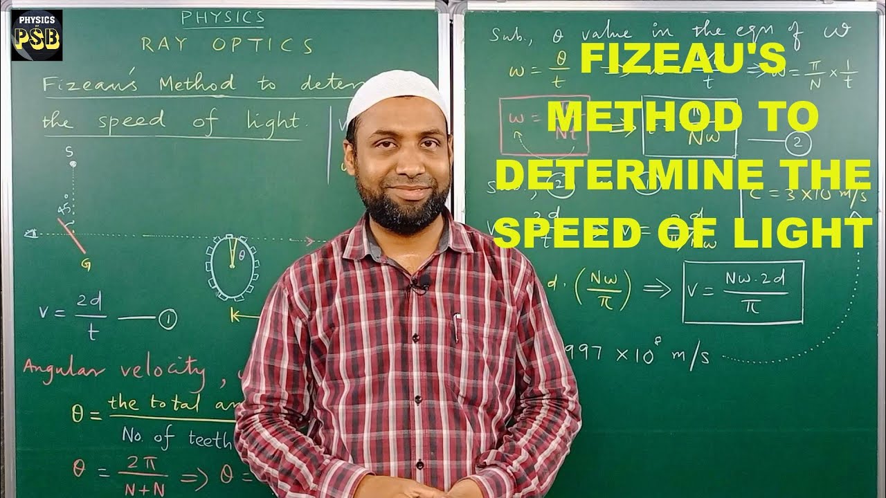 Fizeau's Method | #RayOptics | Class 12 Physics @siddeeqbasha