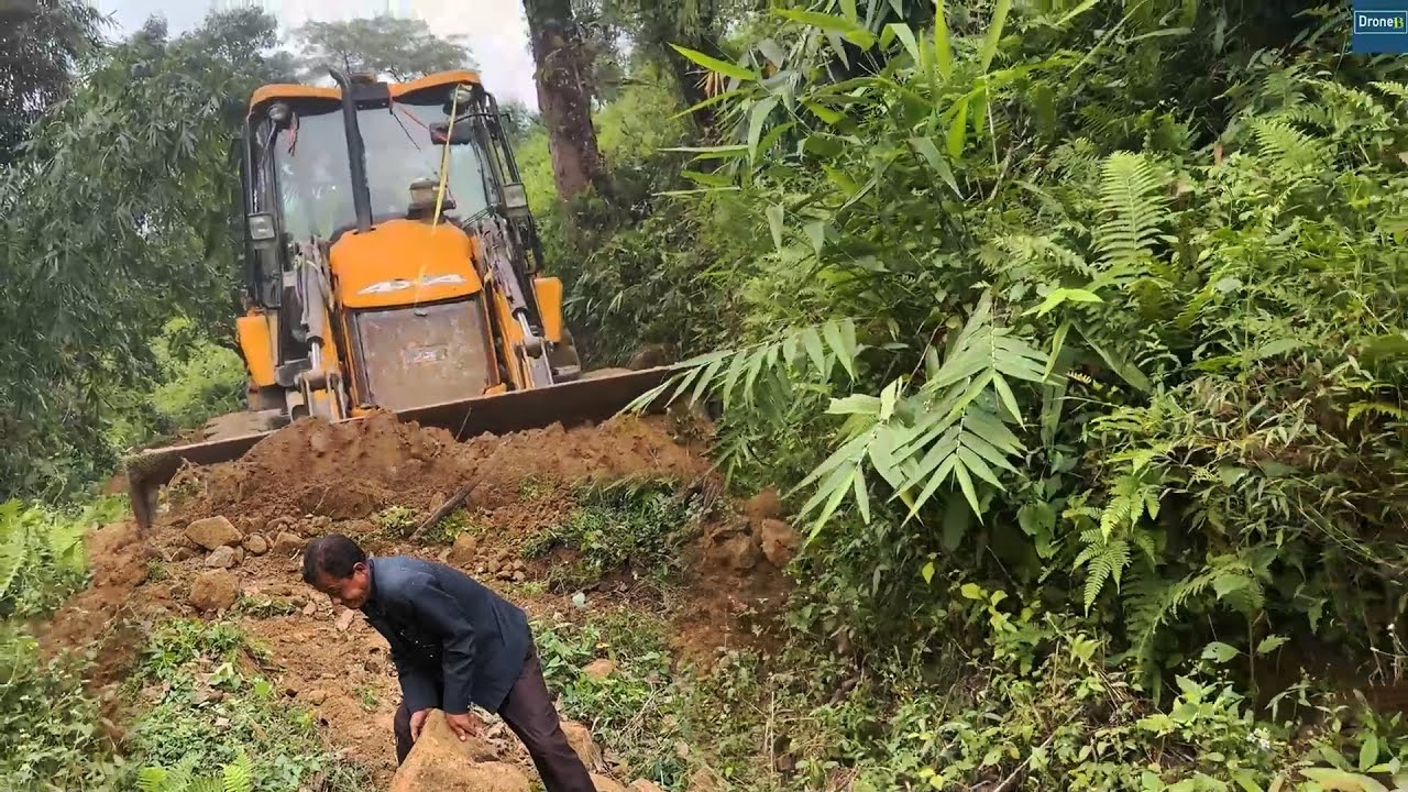Changed Raw Road to Farm Tractor Drivable Road and Driving on JCB through it
