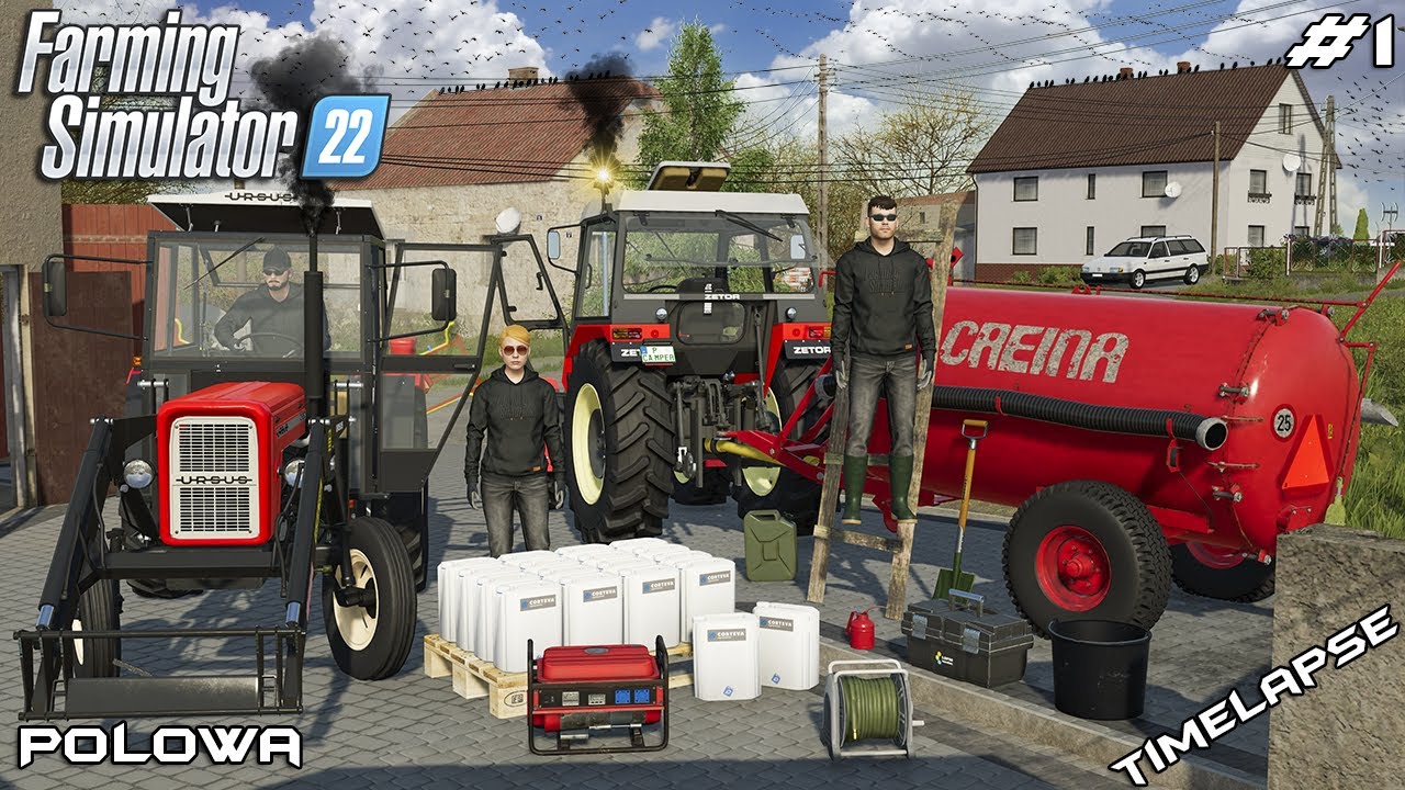 ПЕРЕЕЗЖАЕМ на новую МАЛЕНЬКУЮ ФЕРМУ в ПОЛЬШЕ | Polowa | Farming Simulator 22 | Эпизод 1