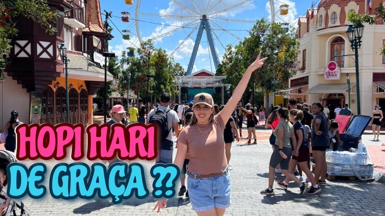 VLOG NO HOPI HARI ||| HOPI HARI DE GRA&Ccedil;A ||| NOSSO DIA DENTRO DO PARQUE 🎢