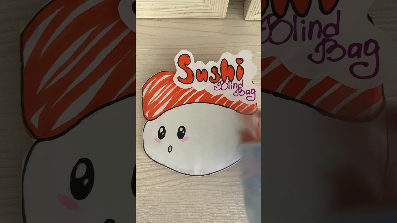 🍣 Sushi Surprise Unboxing! 🎁 #SushiBlindBagAdventure #blindbag #diy #shorts