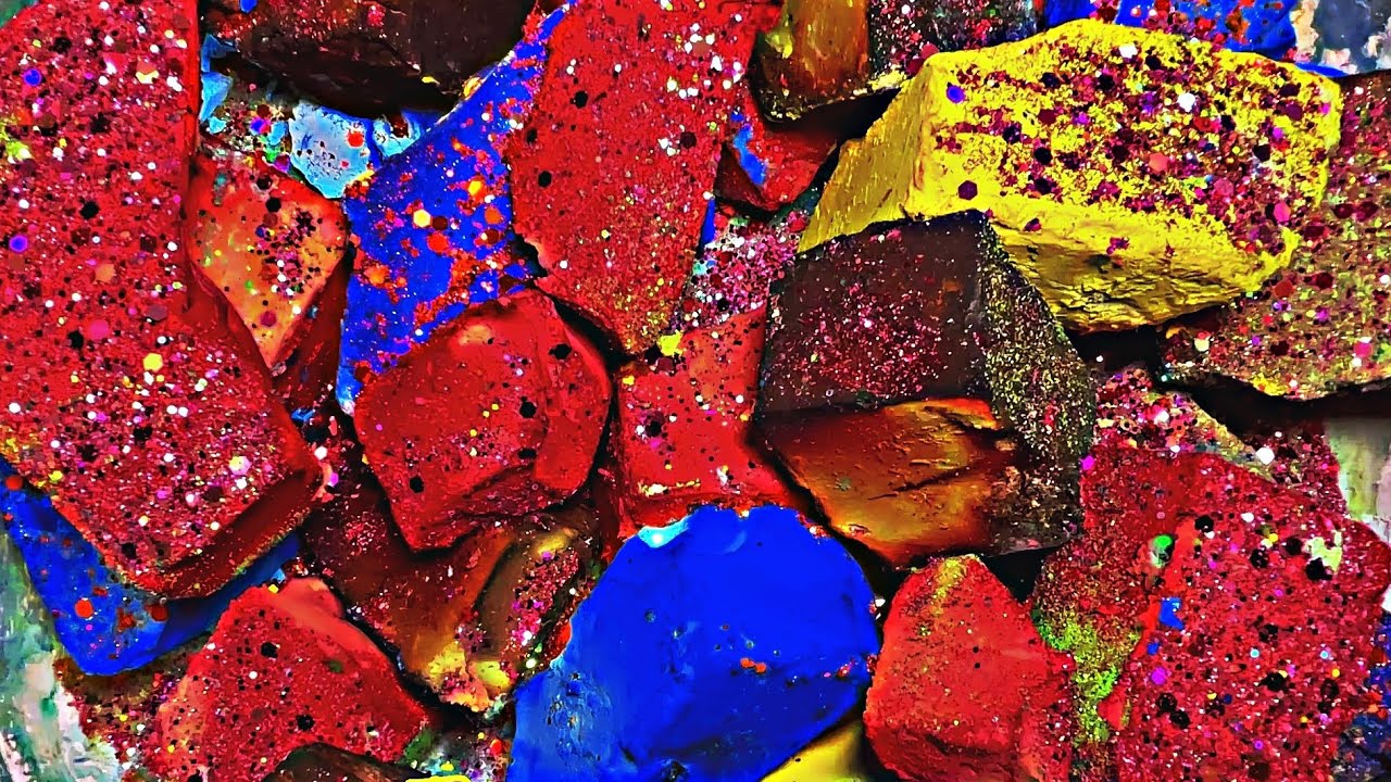 80+ CHUNKS AND BLOCKS |multicolored dyed fresh gym chalk soft fluffy asmr sleep aid oddly satisfying
