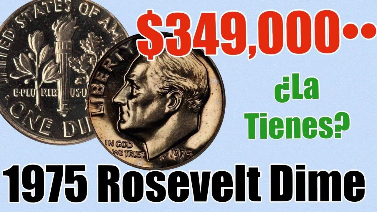 💸MUY VALIOSA MONEDA 💸💰👉1975 ROOSEVELT DIME PROOF 