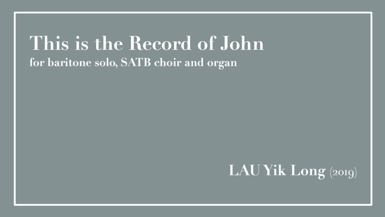 This is the Record of John - LAU Yik Long