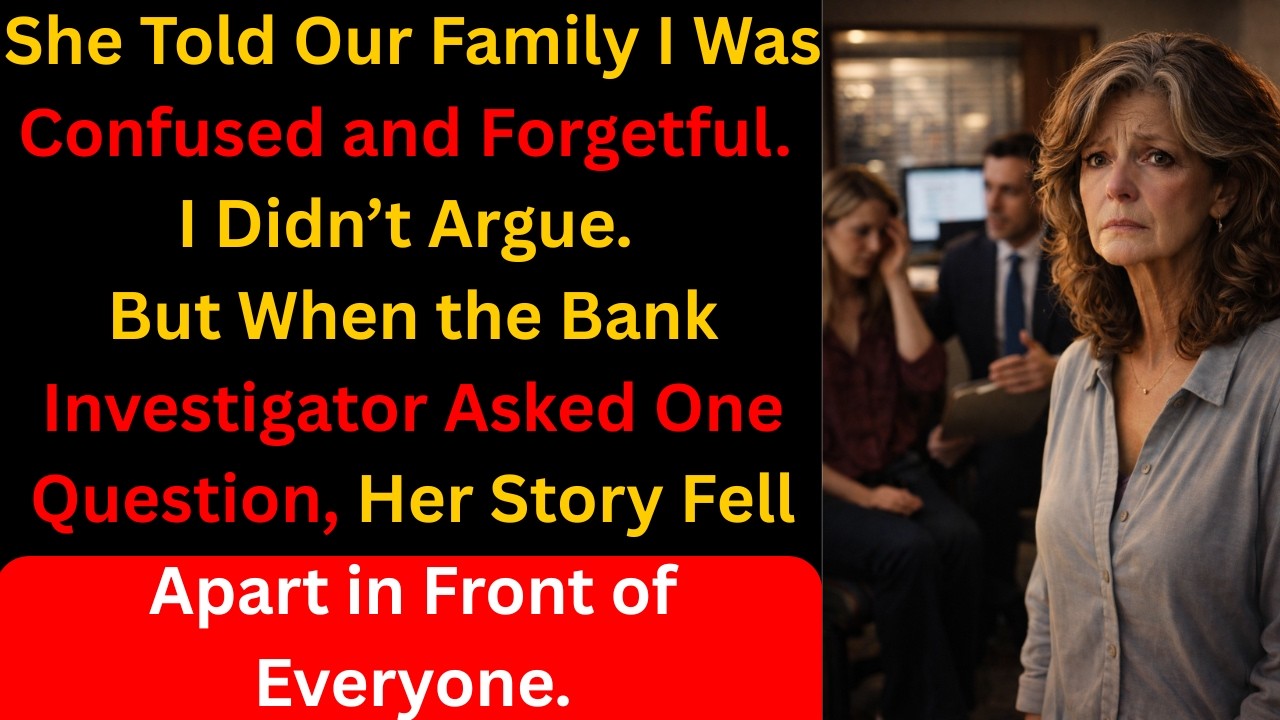 My Daughter Said I Was “Losing My Mind”… Then the Bank Investigator Asked ONE Question