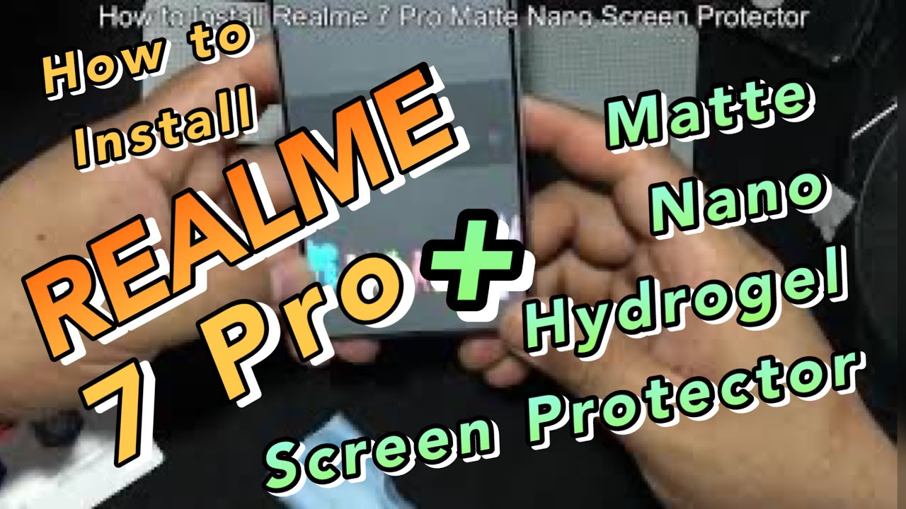 How to Install | Realme 7 Pro | Full Size | Matte | Hydrogel | Screen Protector Film