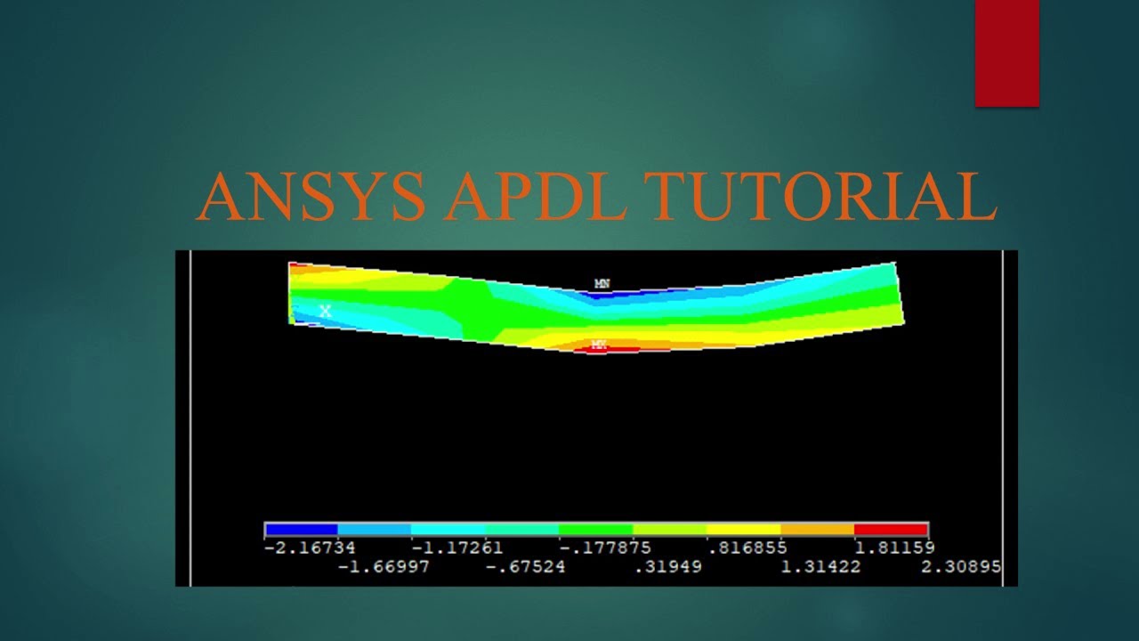 Static Structural Analysis of 3D Element as Simply Supported Beam in ANSYS APDL