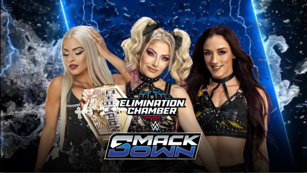 WWE 2K25 ZELINA VS ALEXA BLISS VS ALBA FYRE (ELIMINATION CHAMBER QUALIFIER MATCH ) SMACKDOWN 