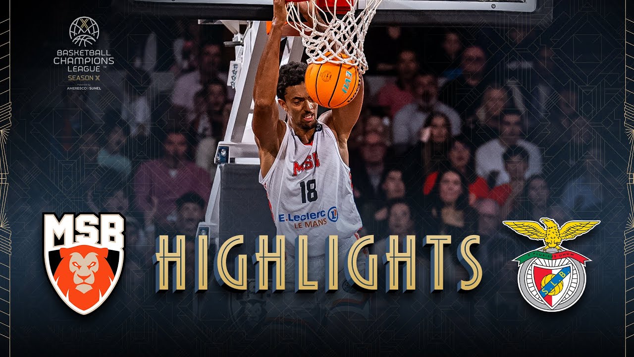 Le Mans Sarthe Basket v SL Benfica | Highlights | #BasketballCL 2025-26