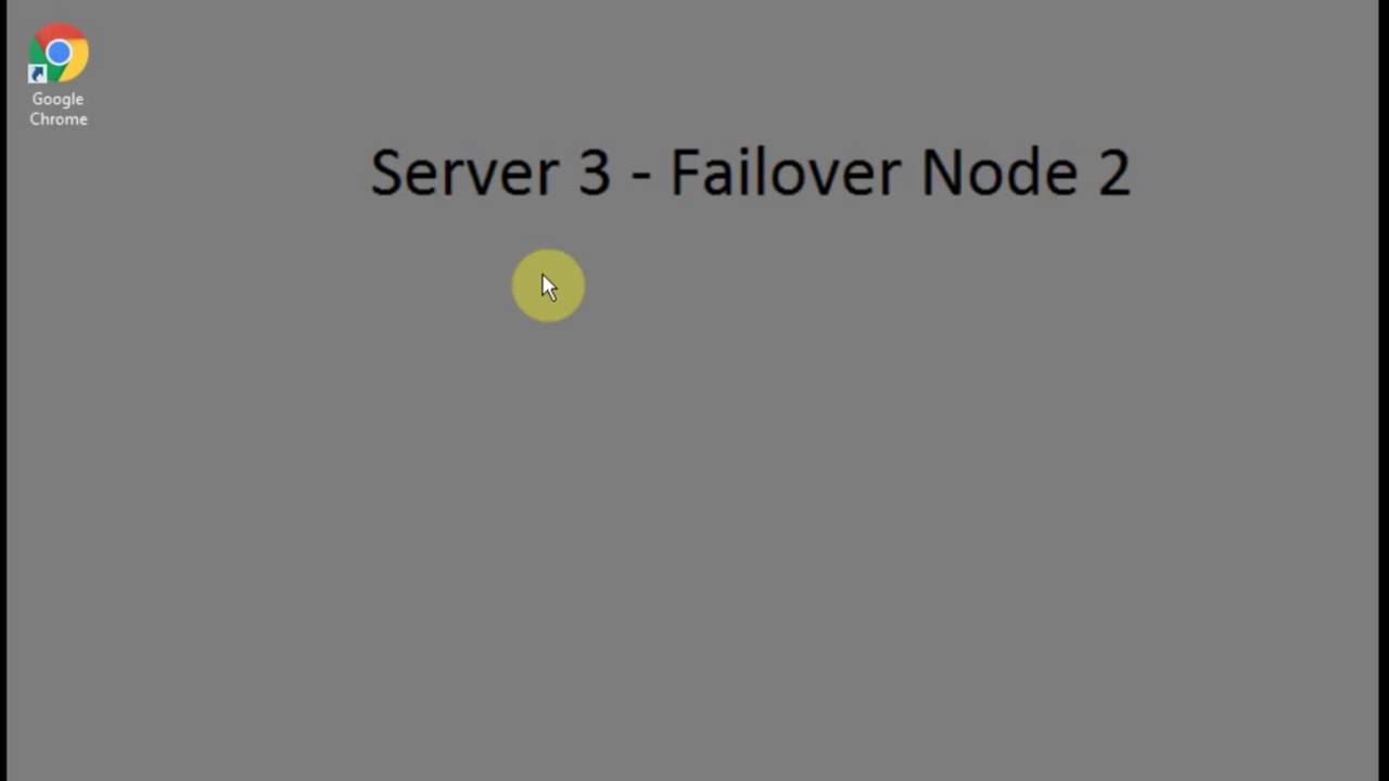 Configure Failover Cluster FS