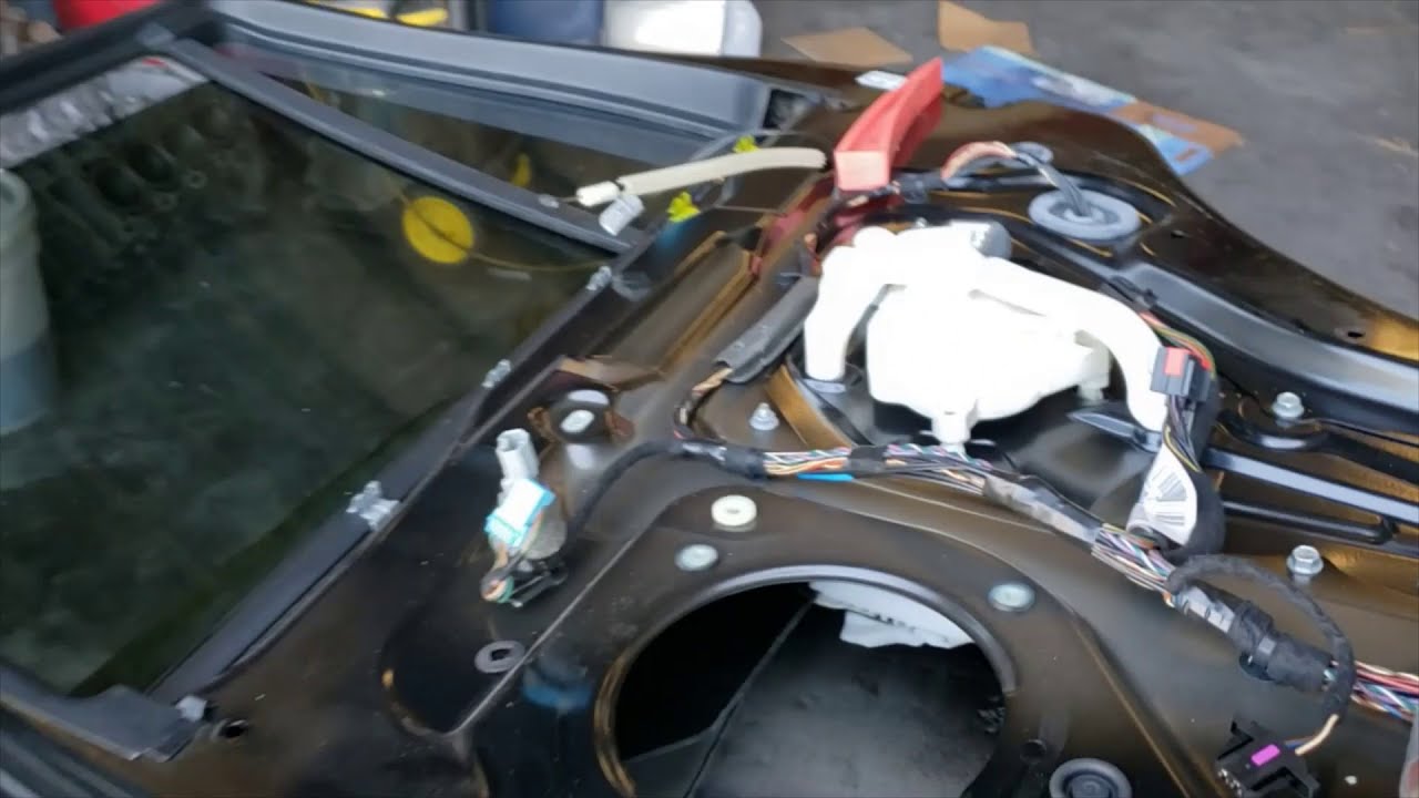 2010 2013 RANGE ROVER SPORT L320 HOW TO REMOVE REAR DOOR WINDOW GLASS