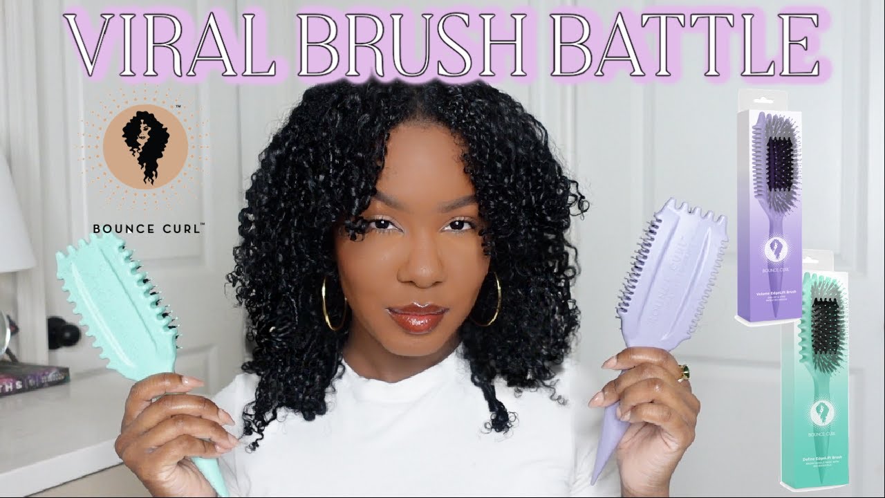 Let's Try The Viral Bounce Curl Brushes | Definition or Volume | Which Is Better?