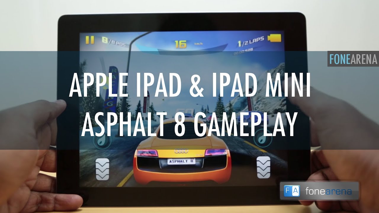 Asphalt 8 Airborne Gameplay on the Apple iPad 4 and the iPad Mini