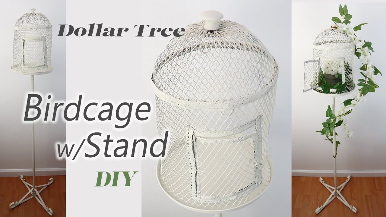 Dollar Tree DIY Birdcage w/ Stand