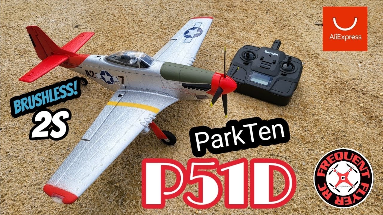 ParkTen BRUSHLESS 2S 510 мм P51D Лучший Micro Warbird до 100 долларов? (88 долларов ДО кодов!) 🔥