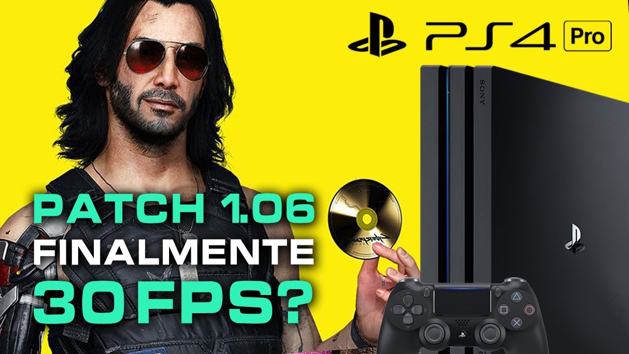 Cyberpunk 2077 | Teste de Frame Rate no PS4 PRO (Patch 1.06)