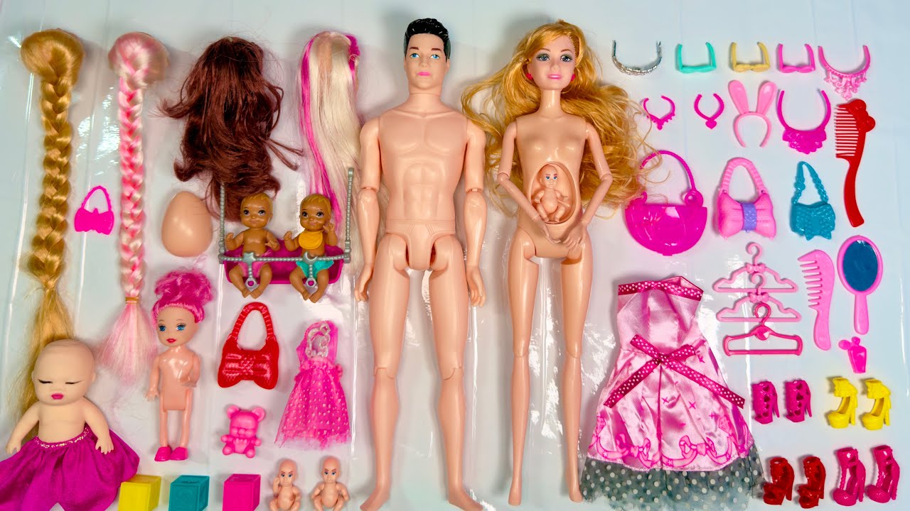 16 Minutes Satisfying with Unboxing Barbie Family Playset,Doll Dressup Set Toys ASMR | Review Toys 