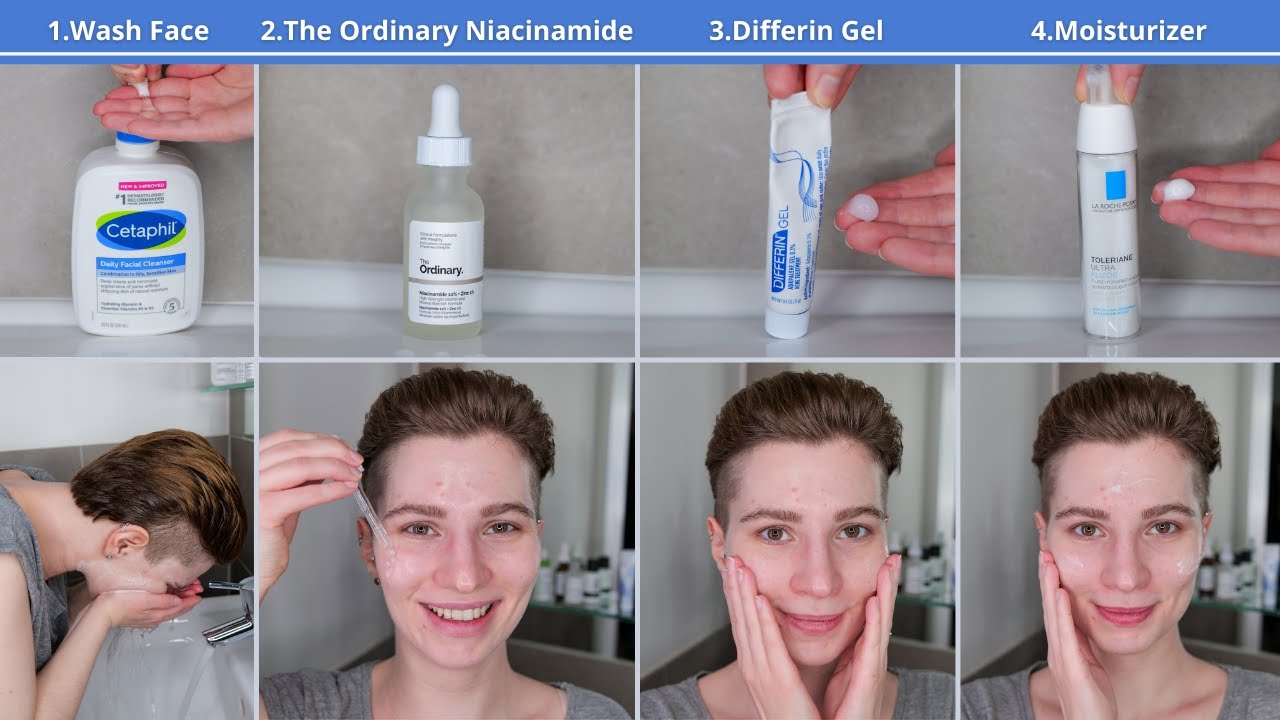 How to use The Ordinary Niacinamide Serum and Differin Gel