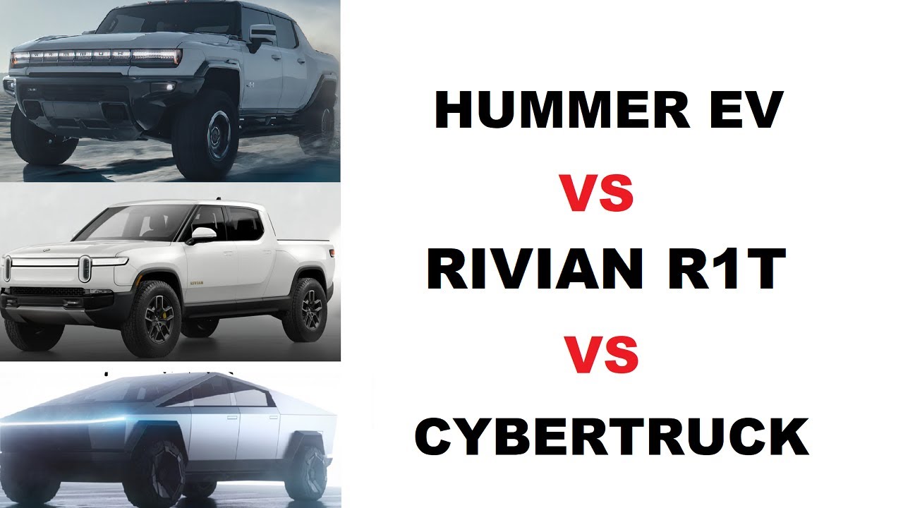 RIVIAN R1T vs. Tesla CyberTruck vs. GMC HUMMER EV