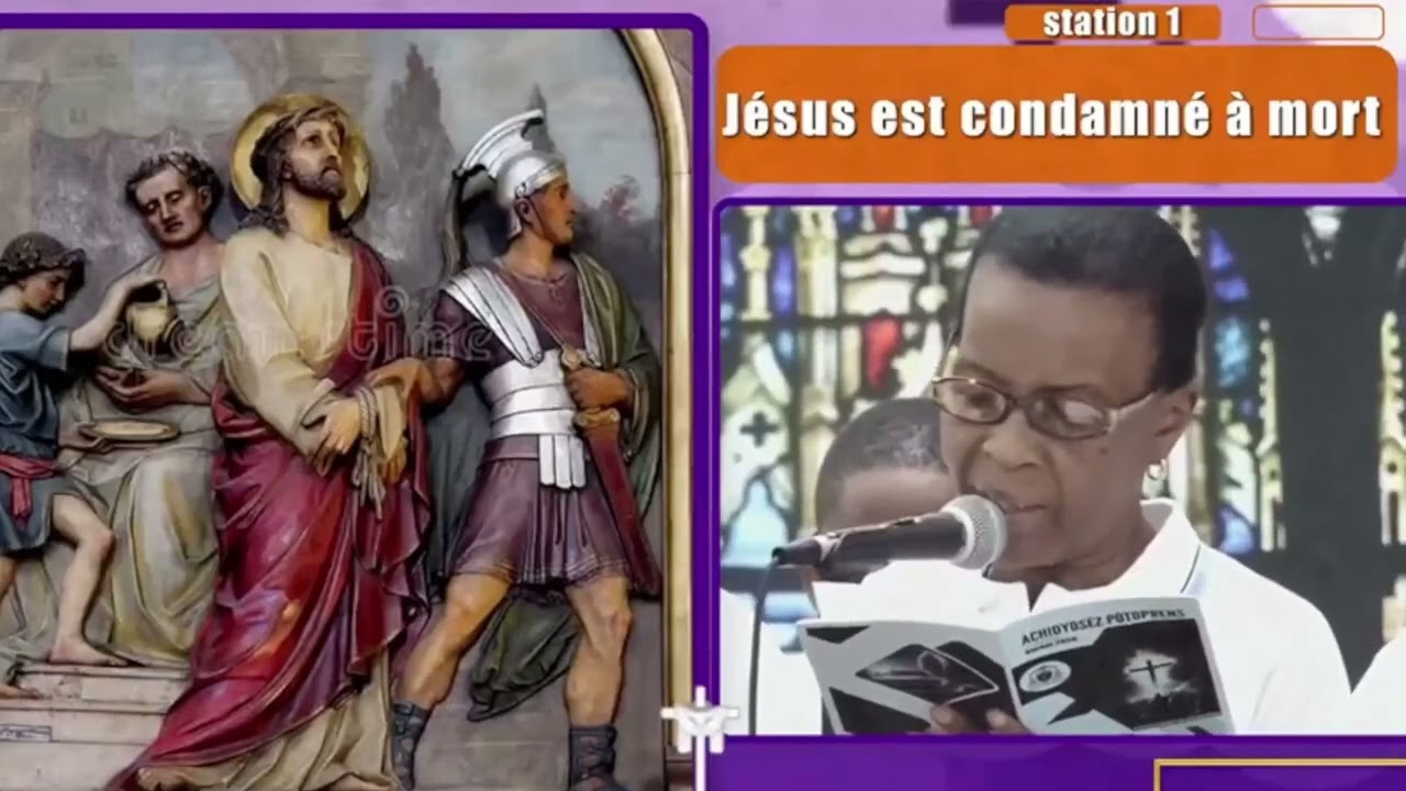 Station 1: Jésus est condamné à mort 