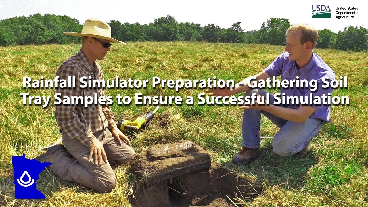 Rainfall Simulator Preparation - Gathering Soil Tray Samples to Ensure a Successful Simulation