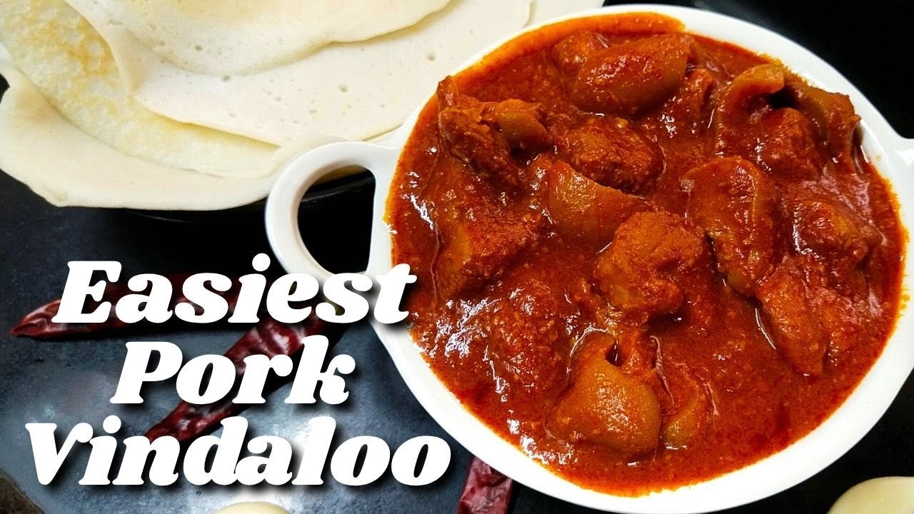 Easiest Pork Vindaloo | Quick & Easy Vindaloo Recipe | East Indian Pork Indyal | Spicy Pork Curry