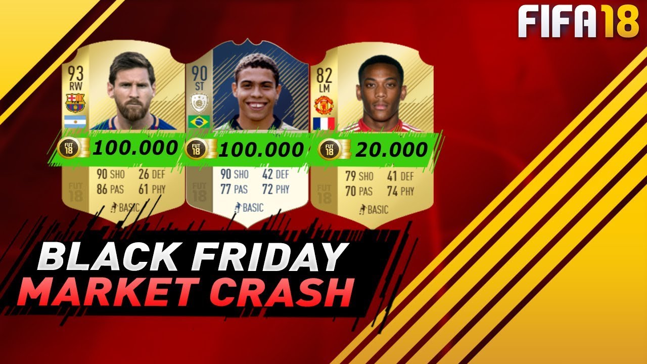 FIFA 18 HUGE MARKET CRASH - HOW TO MAKE FREE COINS - WHEN TO BUY AND SELL - PREPARE FOR BLACK FRIDAY
