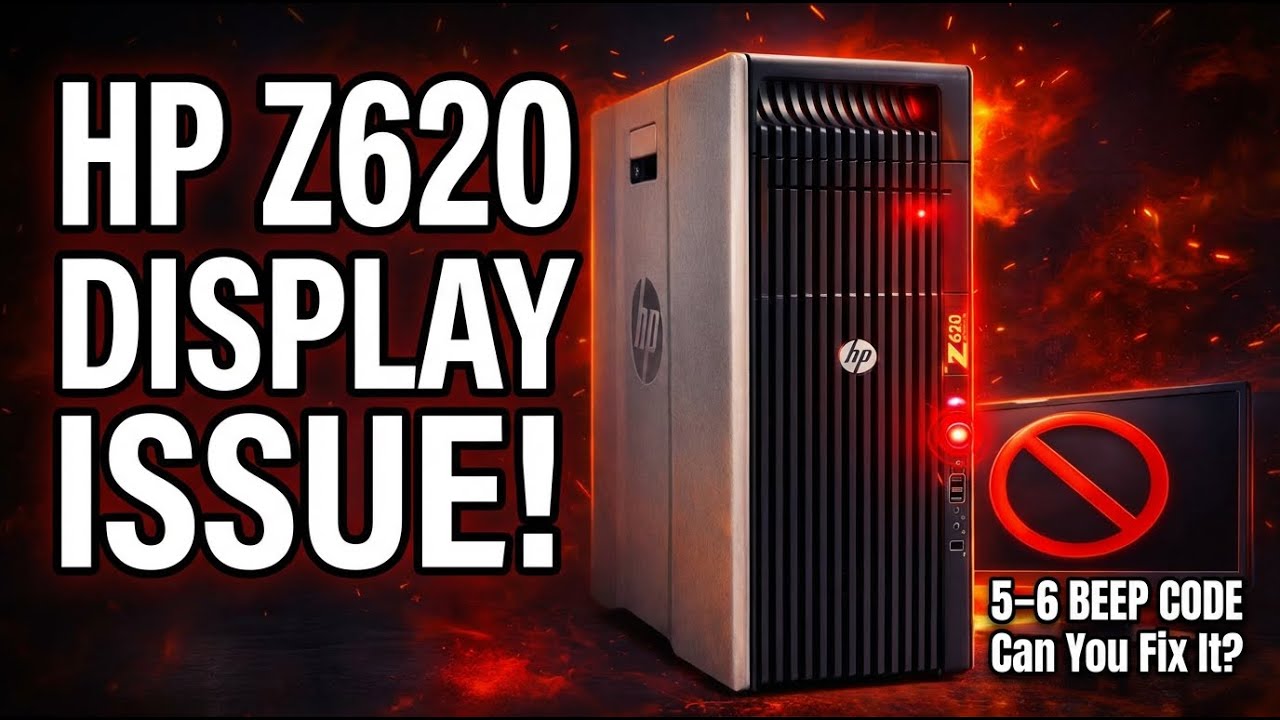 HP Z620 No Display After Beep Codes? Try This
