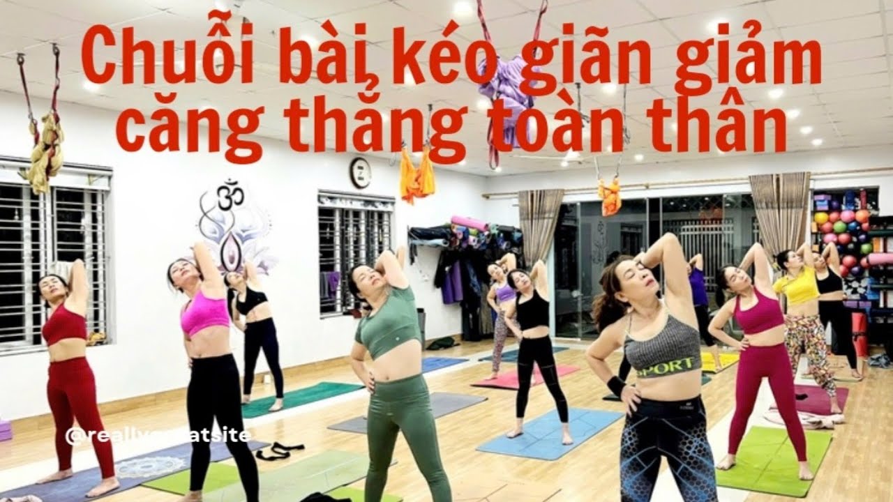 Chuỗi bài kéo giãn giảm căng thẳng toàn thân - Thêm Bùi Yoga 0934560577