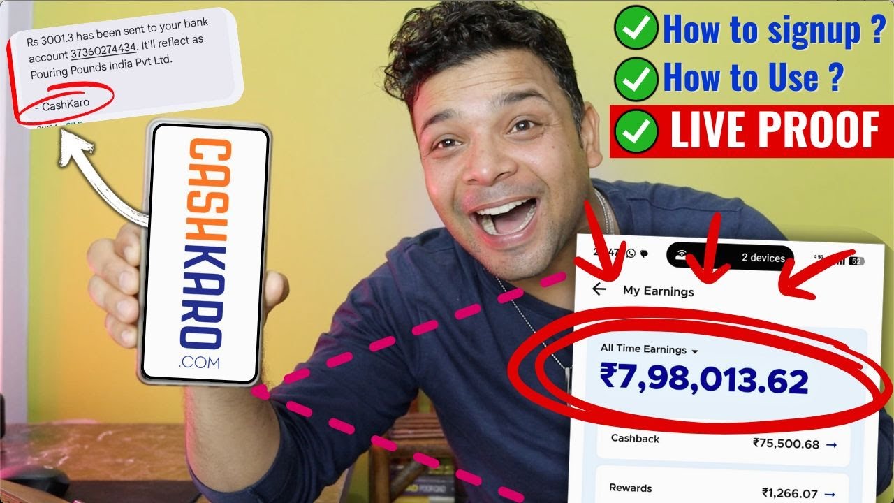 What is CashKaro? (refer and earn app) | How to Register & Earn Cashback (LIVE PROOF)