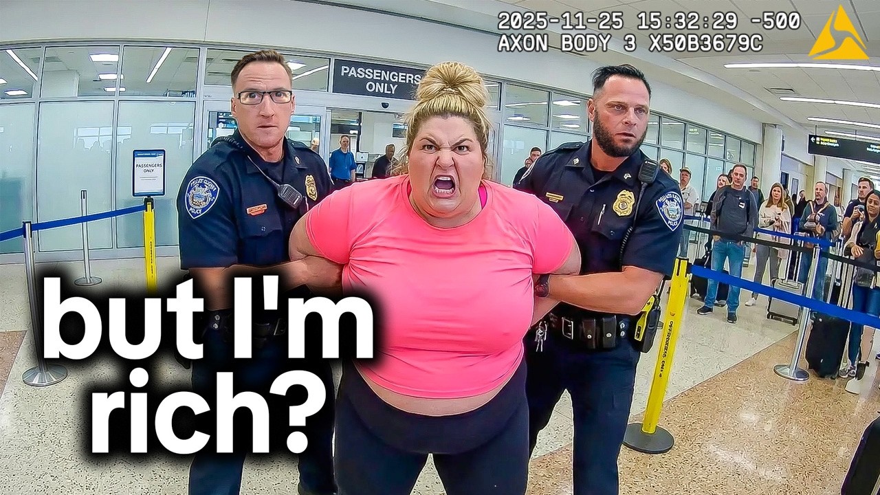 When Dumb Airport Karens Think They Deserve Special Privileges (Police Bodycam)