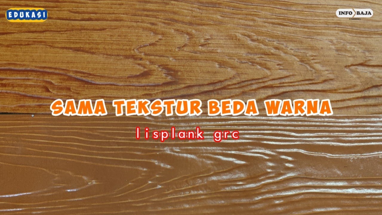 perbedaan warna golden sand dan golden teak pada lisplank grc