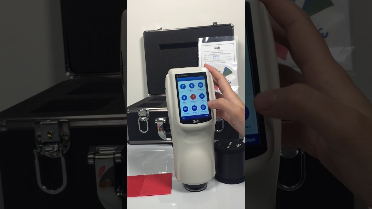 How to measure plastic board with NS810 spectrophotometer