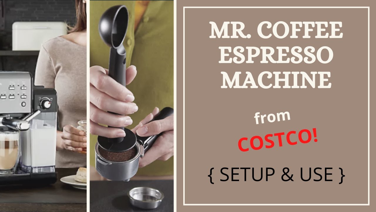 MR COFFEE ONE-TOUCH ESPRESSO MACHINE // COSTCO FINDS - Brew a cup with me! ♨️